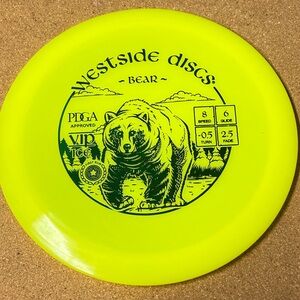 Westside Discs VIP Ice First Run Bear Yellow Disc Golf Disc